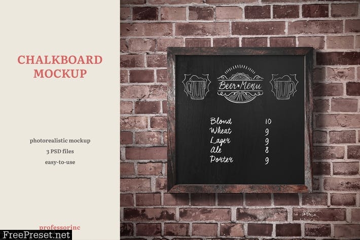 Chalkboard Mockup KVJUUWH