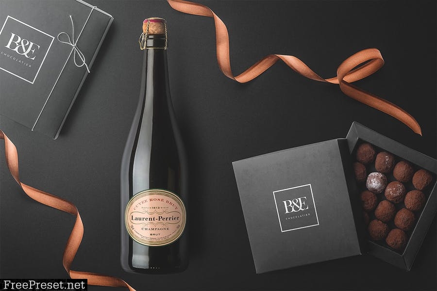 Champagne Bottles Mockups