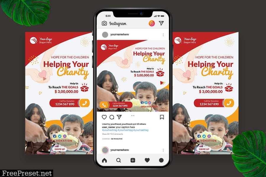 Charity Instagram Post Story 3NUYQDJ
