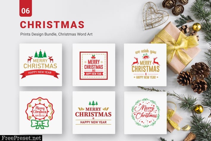 Christmas Bundle of SVG PNG EPS Cutting Files  S74R638