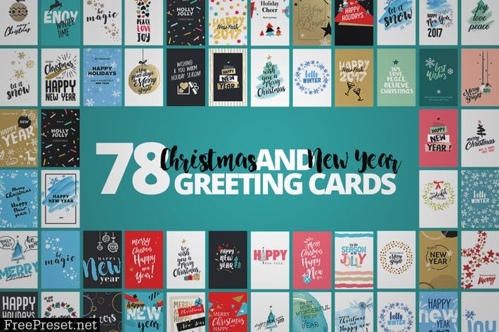 Christmas Cards Mega Set  9CWUAD