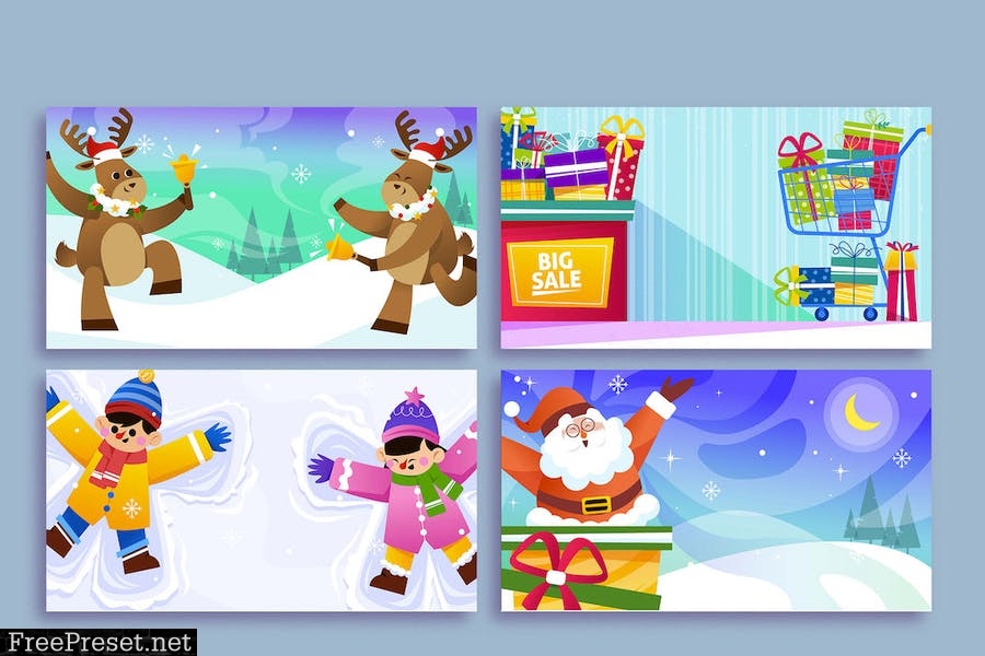 Christmas Zoom Background Template Q4P9Y8K