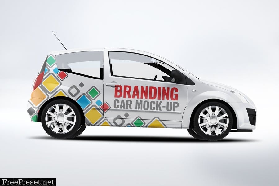 City Car Branding Mock-up AZPF28