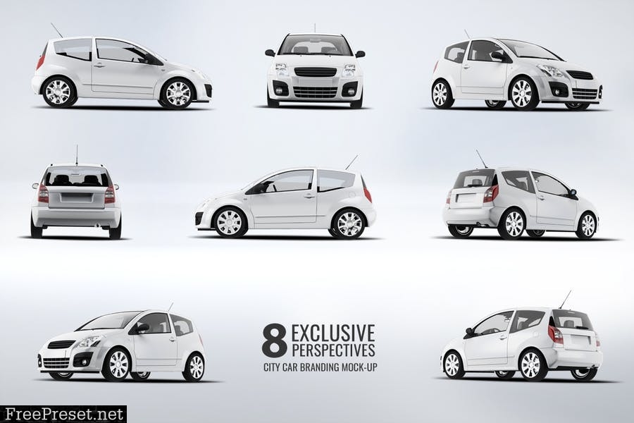 City Car Branding Mock-up AZPF28