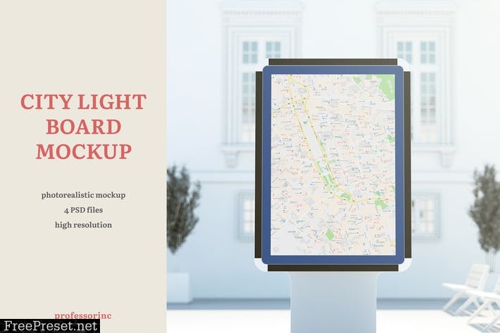 City Light Board Mockup