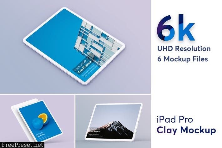 Clay iPad Pro Mockup