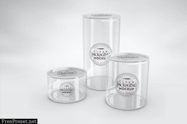 Download Clear Cans With Pull Tabs And Clear Lids Mockup M4jt9w