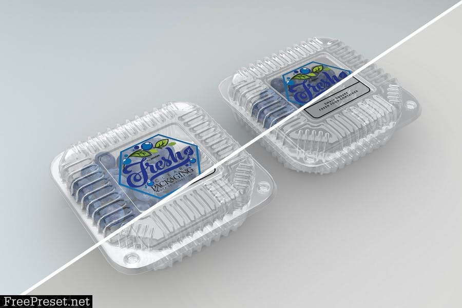 Download Clear Clamshell Containers Fresh Packaging Mockups Gcvxcs