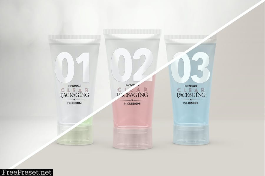 Clear Cosmetic Tube Mockups 7JY5E5