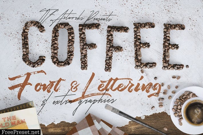 Coffee Beans - Font & Lettering 4Z34CB