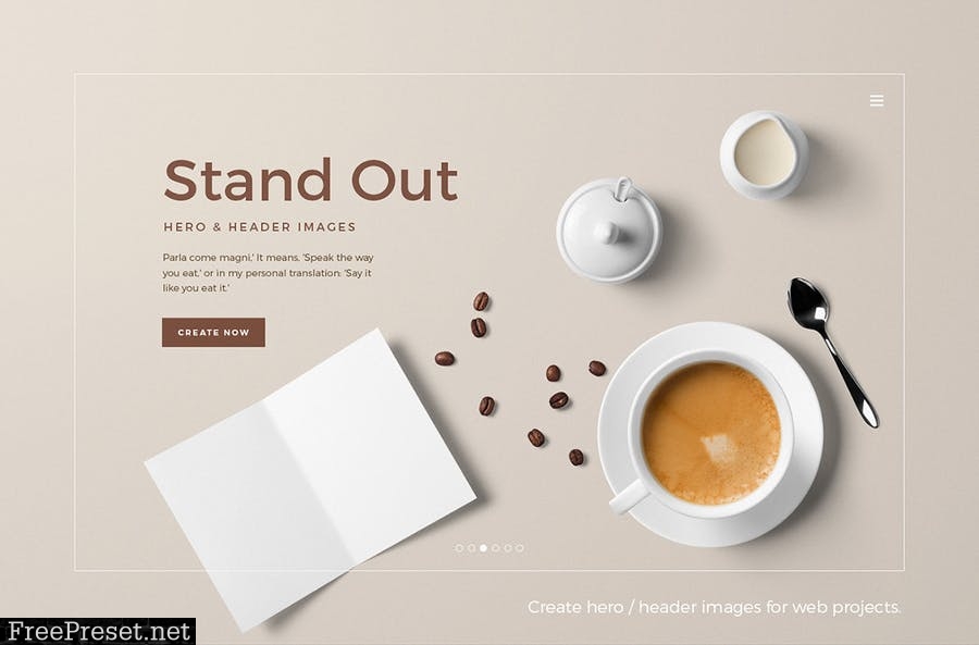 Coffee Branding Mockup 58PD3L