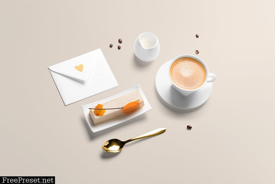 Coffee Branding Mockup 58PD3L