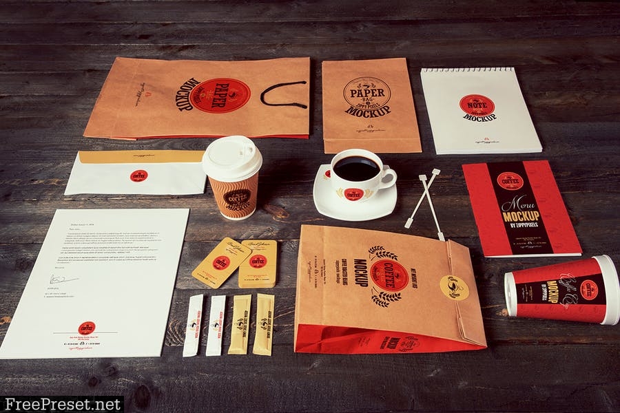 Coffee Branding Mockups ATLN9L