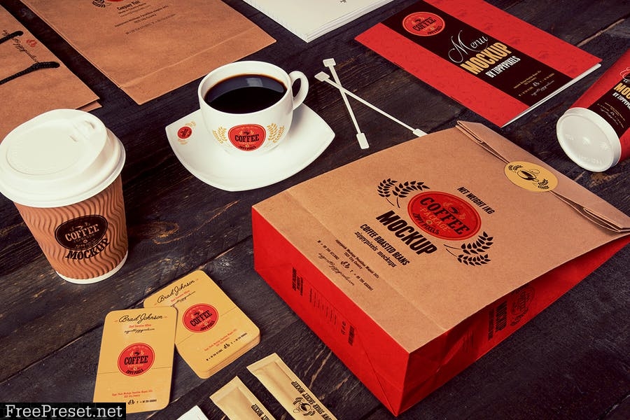 Coffee Branding Mockups ATLN9L