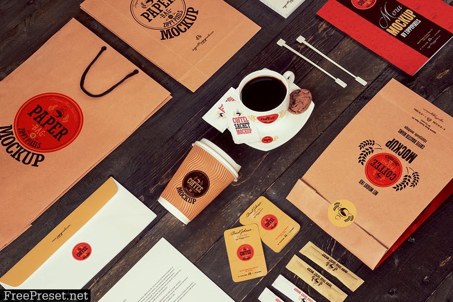 Coffee Branding Mockups ATLN9L