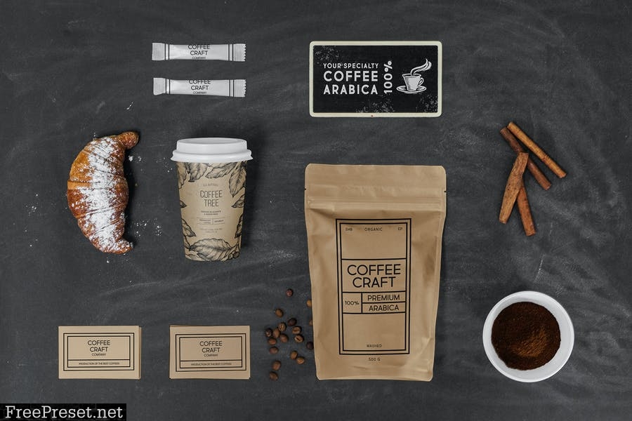 Coffee Mock-Up's Craft Style