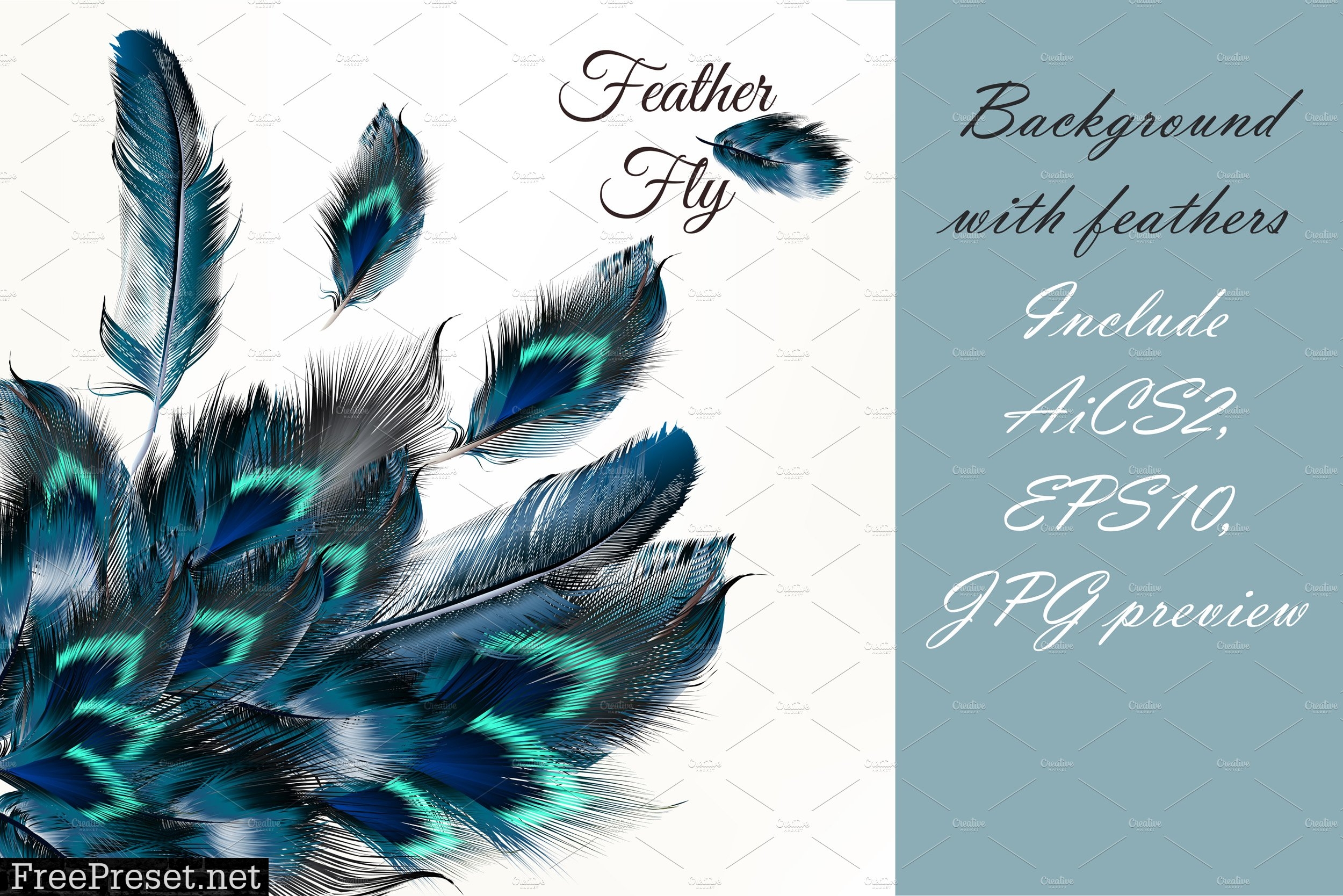Colorful Feathers Bundle 677728