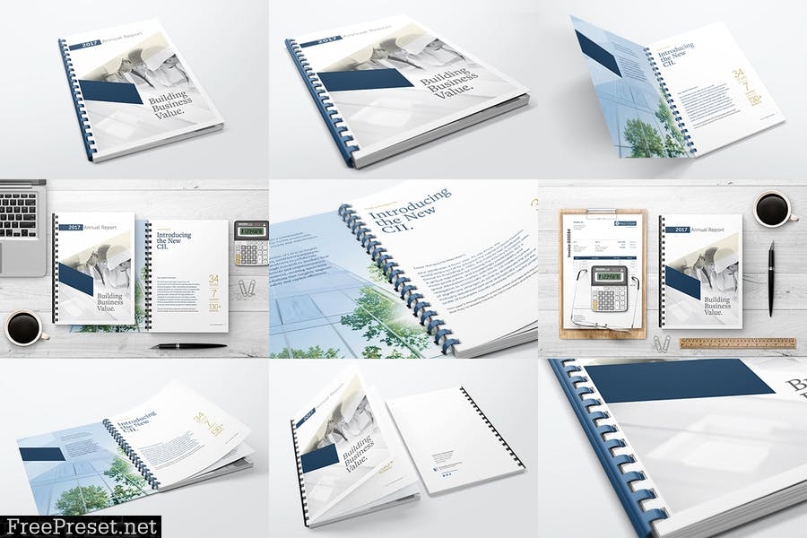 Comb Bound Book / Catalogue Bundle Mockups