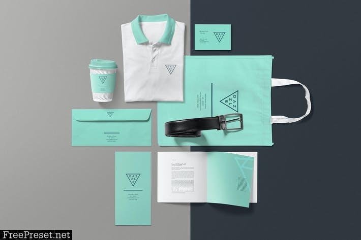 Corporate Branding Mockup Scenes KYWVGA