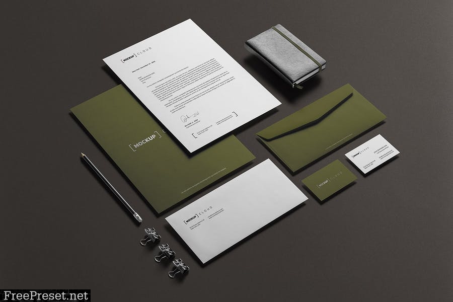 Corporate Stationery Branding Mockup