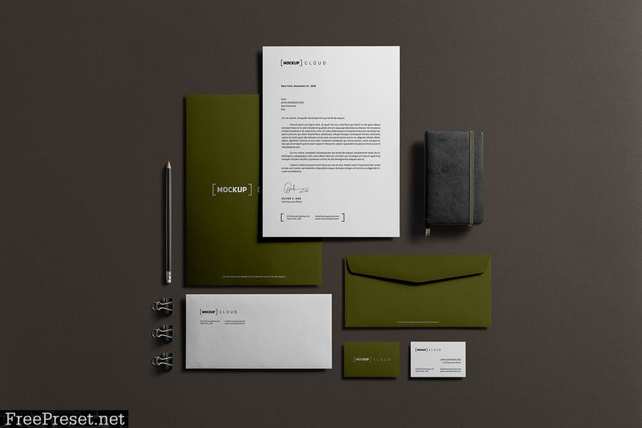 Corporate Stationery Branding Mockup