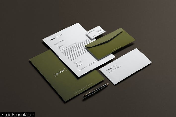 Corporate Stationery Branding Mockup