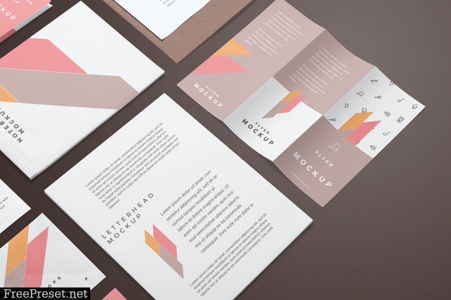 Corporate Stationery Branding Mockups