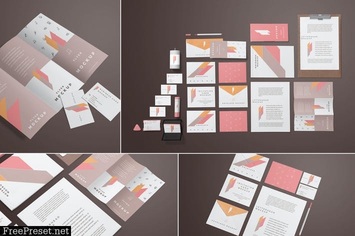 Corporate Stationery Branding Mockups