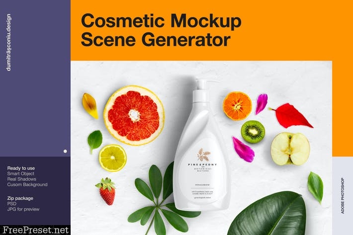 Download Cosmetic Mockup Scene Generator