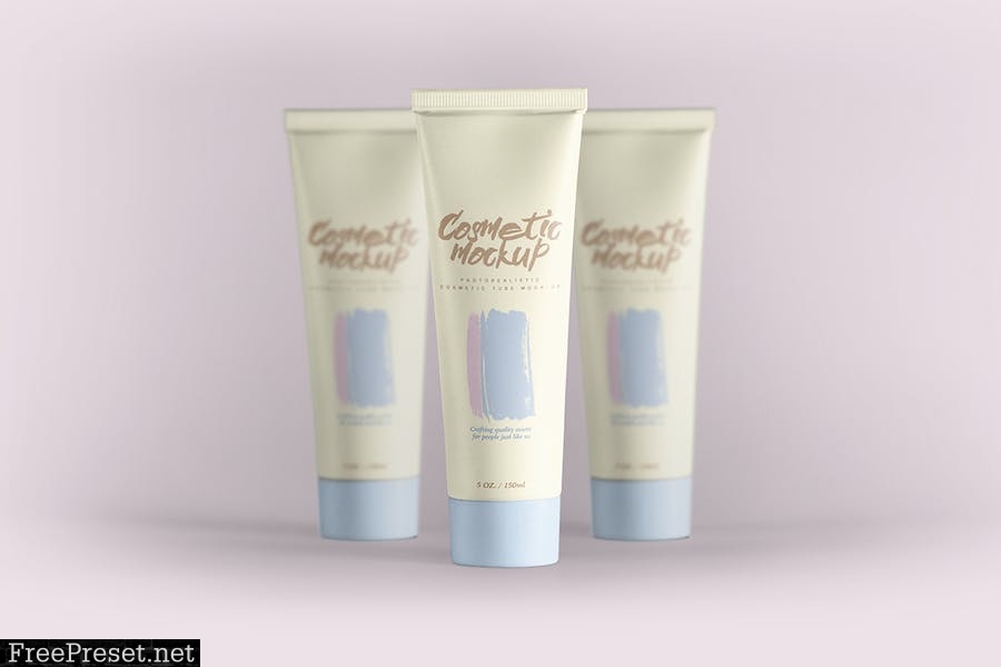 Cosmetic Tube Packaging Mockup NBJHWX