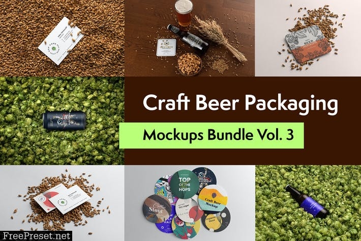 Craft Beer Packaging Mockups Vol. 3