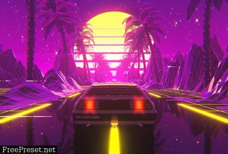 Create A Retro Delorean Loop in Cinema 4D and After Effects By Don Mupasi X Visualdon