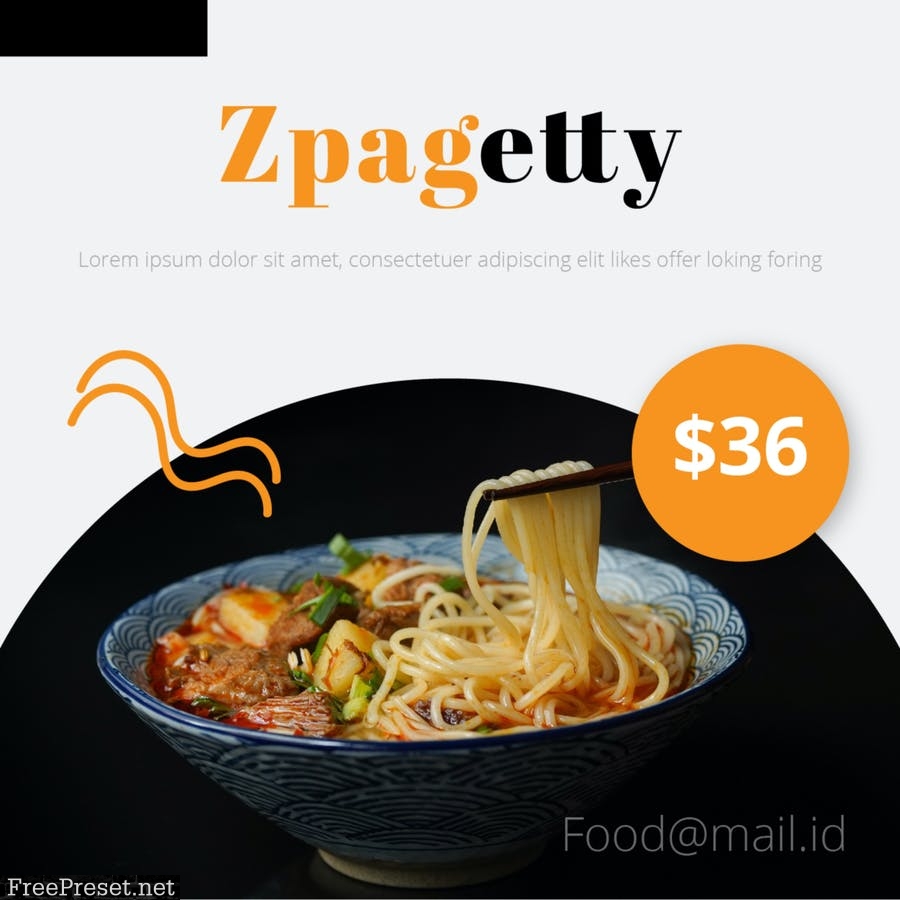 Delicious Spaghetti Social Media Post 7W5RG4G