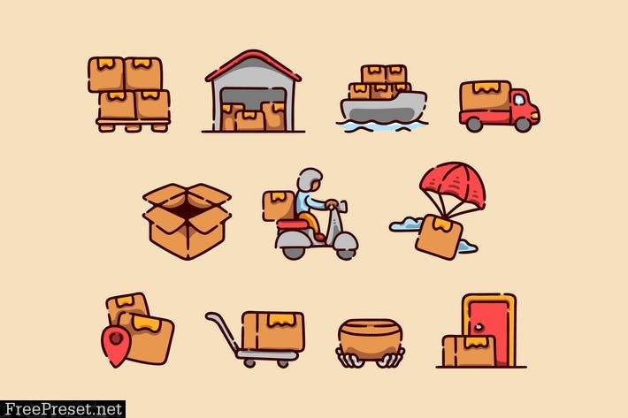 Delivery And Shipping Icons MV3JNJ4