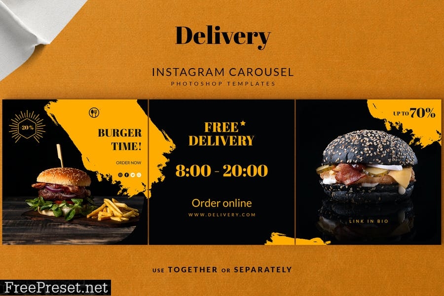 Delivery Instagram Carousel KLXYXQC