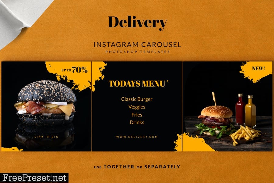 Delivery Instagram Carousel KLXYXQC