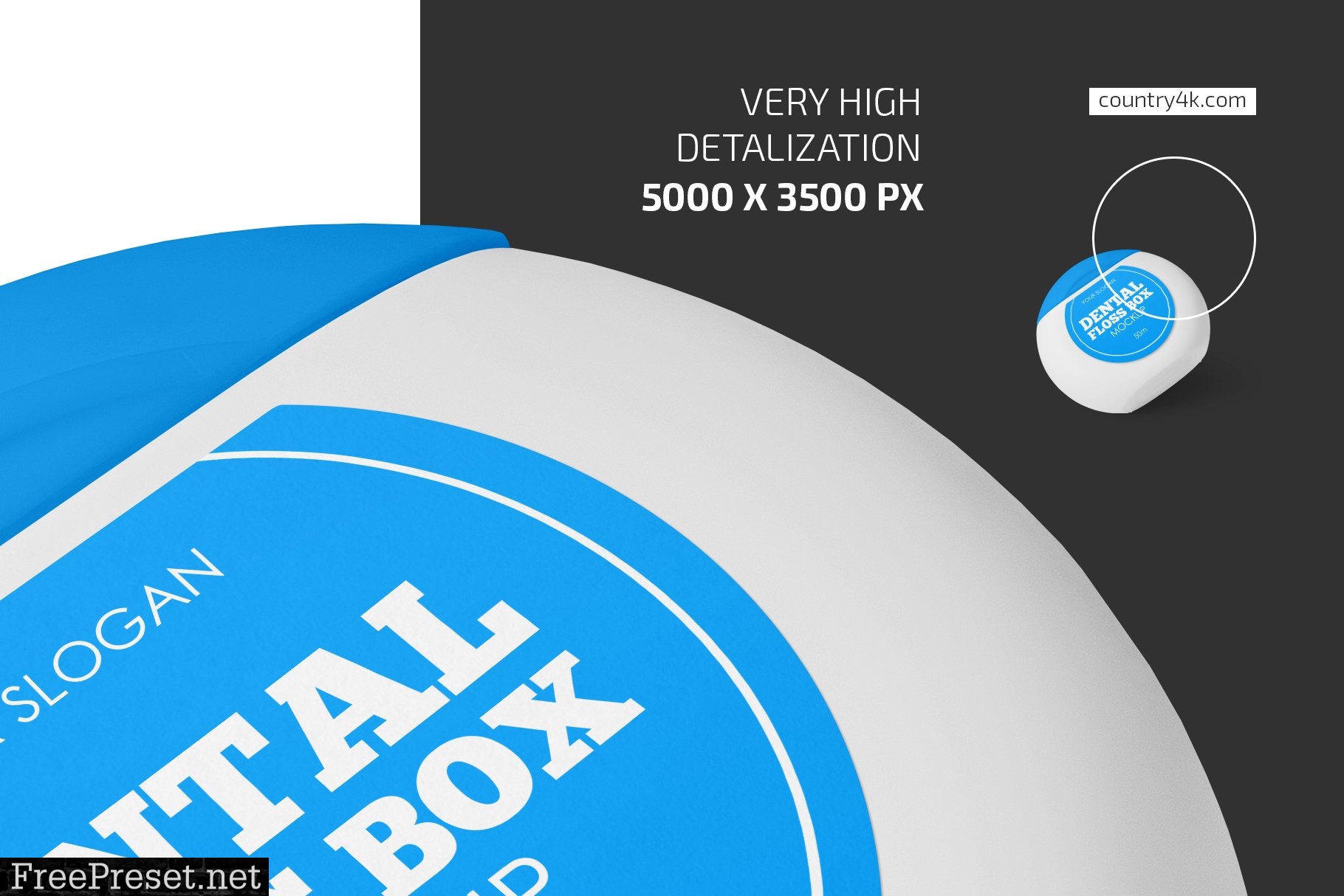 Dental Floss Box Mockup Set 6005000