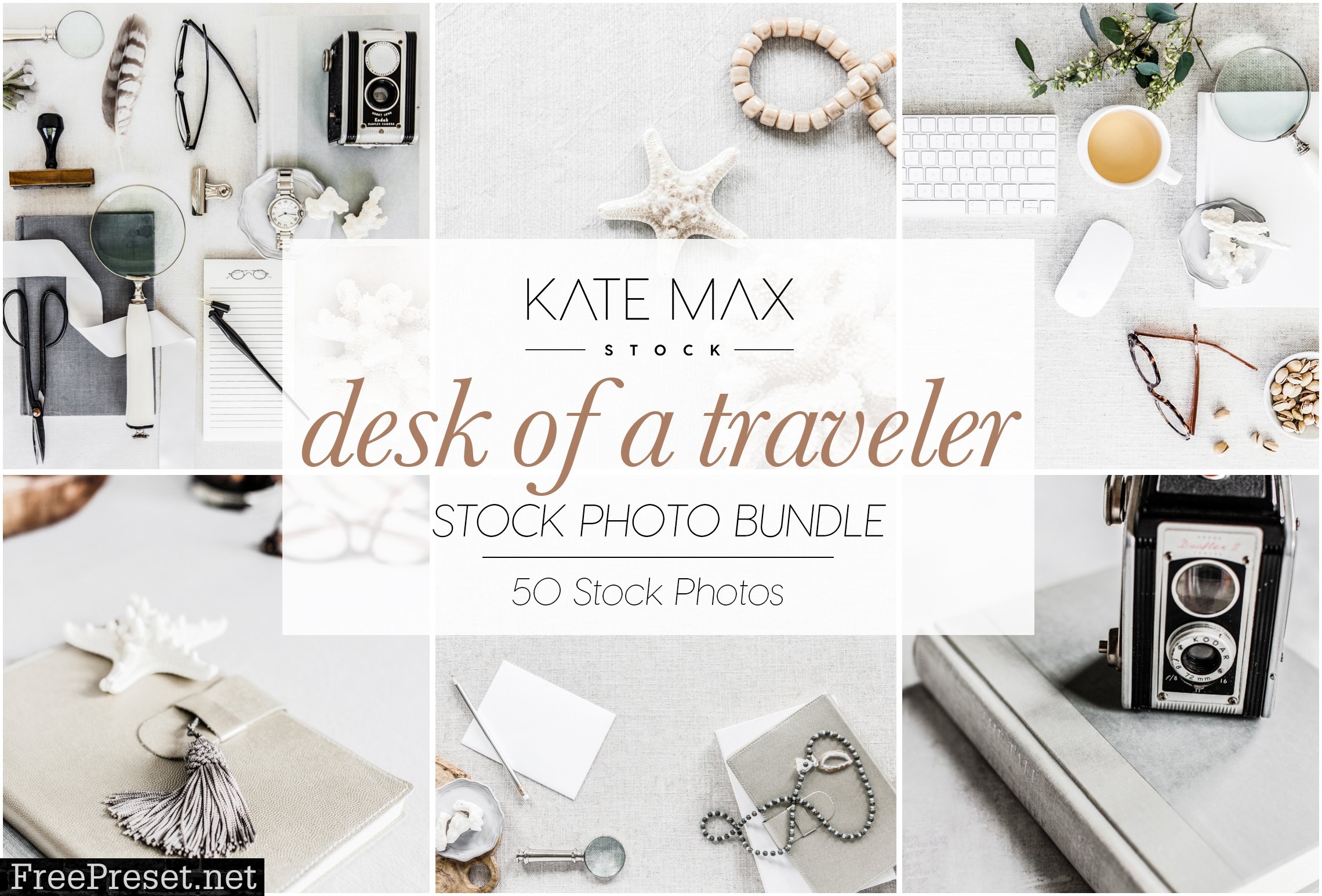 Desk of a Traveler Stock Photo Bundle 2898227