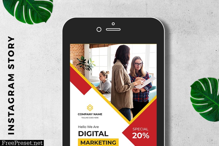 Digital Marketing Instagram Story Promotion WNSPUHW