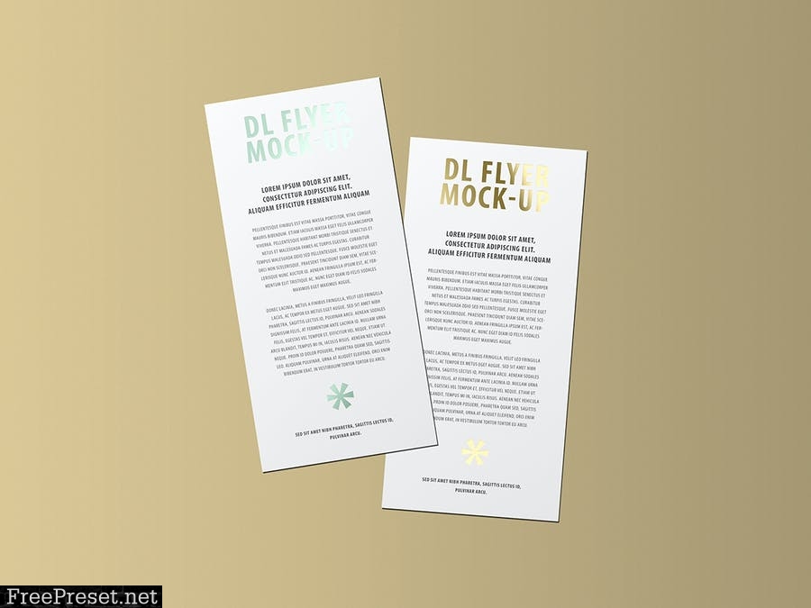 DL Flyer Mock-Up / Foil Stamping Edition