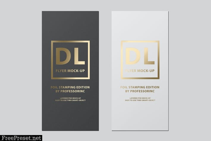 DL Flyer Mock-Up / Foil Stamping Edition