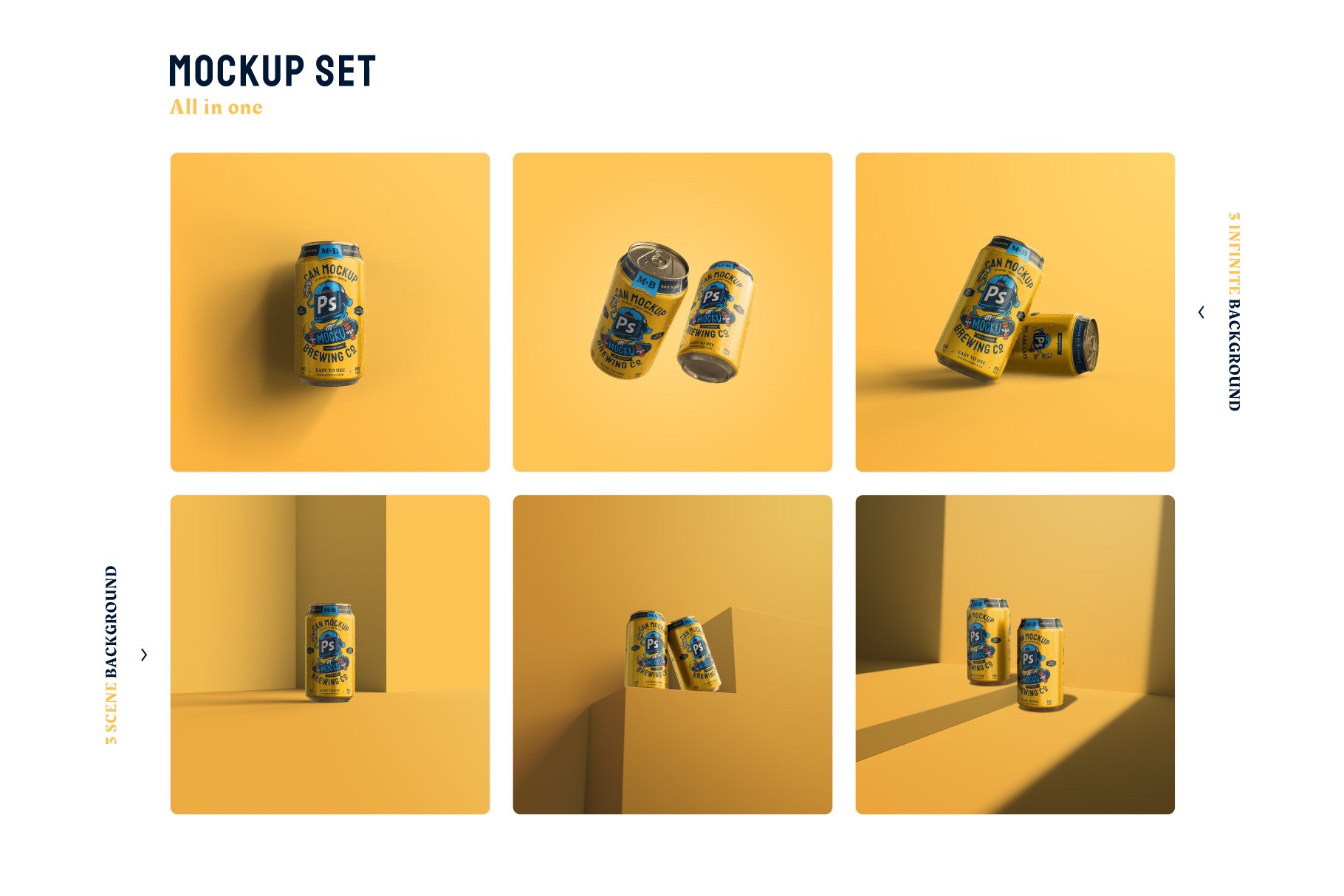 Drink Can Mockup Set 5960720