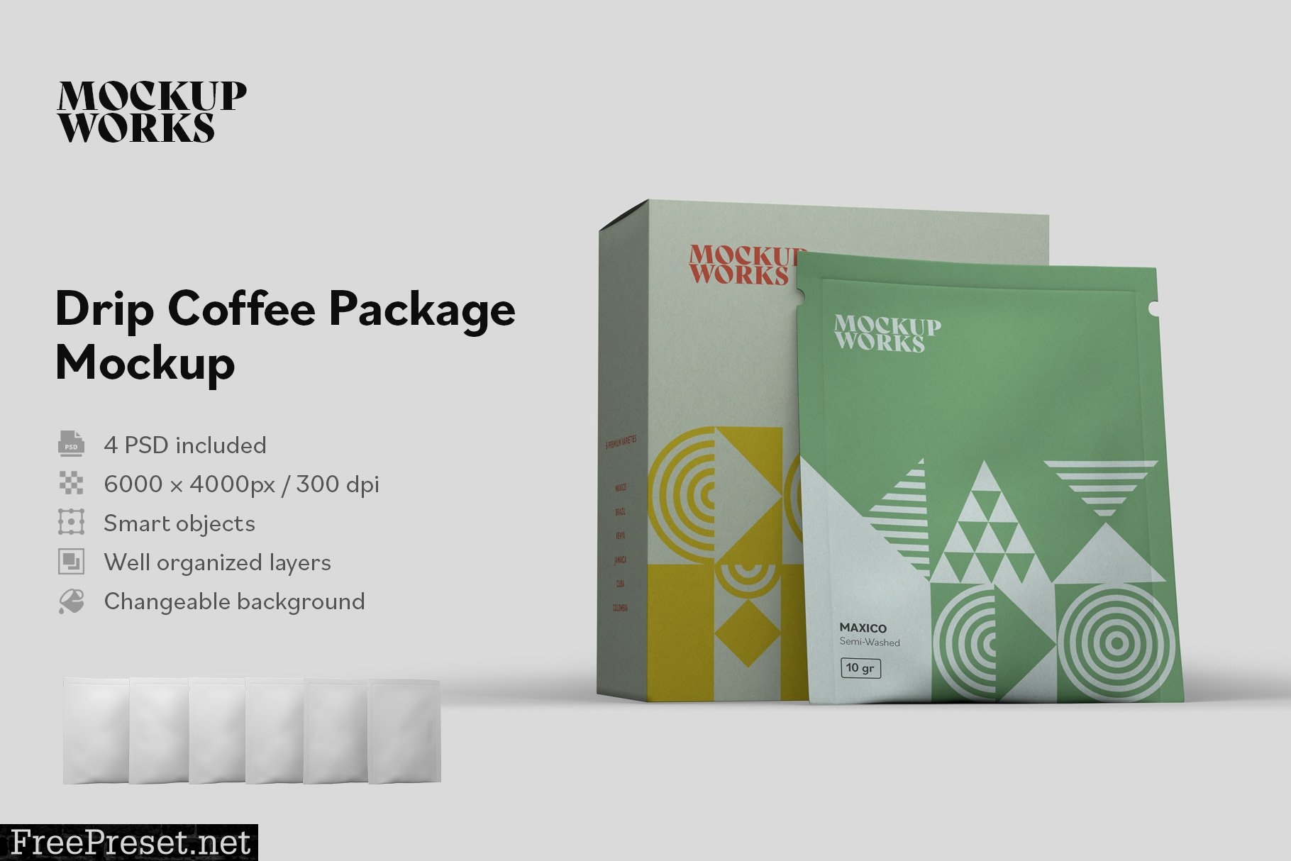 Download Drip Coffee Package Mockup 5877145