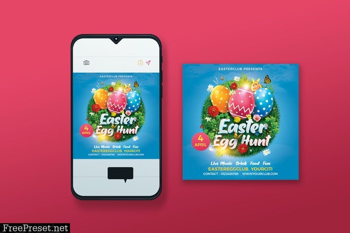 Easter Egg Hunt Instagram Post PQSREAW