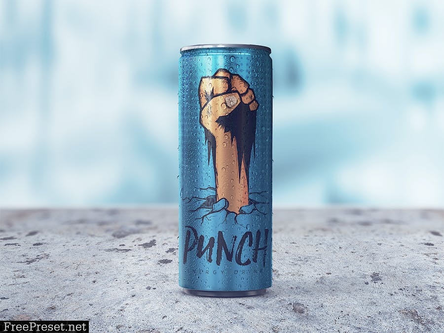 Energy Drink Can Mockup vol.2