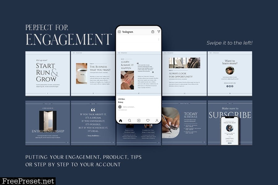 Entreprenuer - Carousel Templates Instagram YCR3HDS