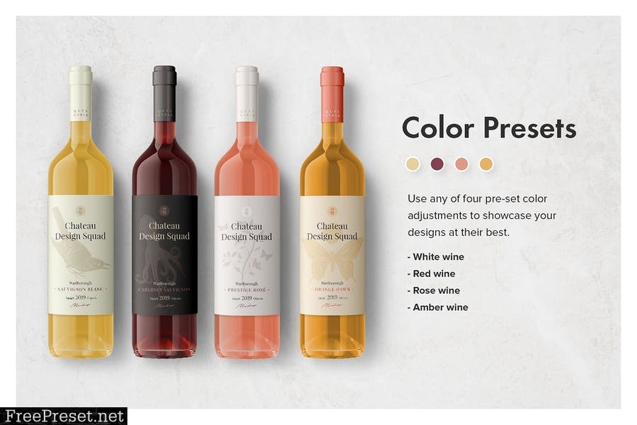 Essential Wine Bottle Mockup Set