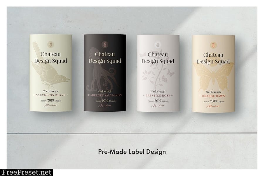 Essential Wine Bottle Mockup Set