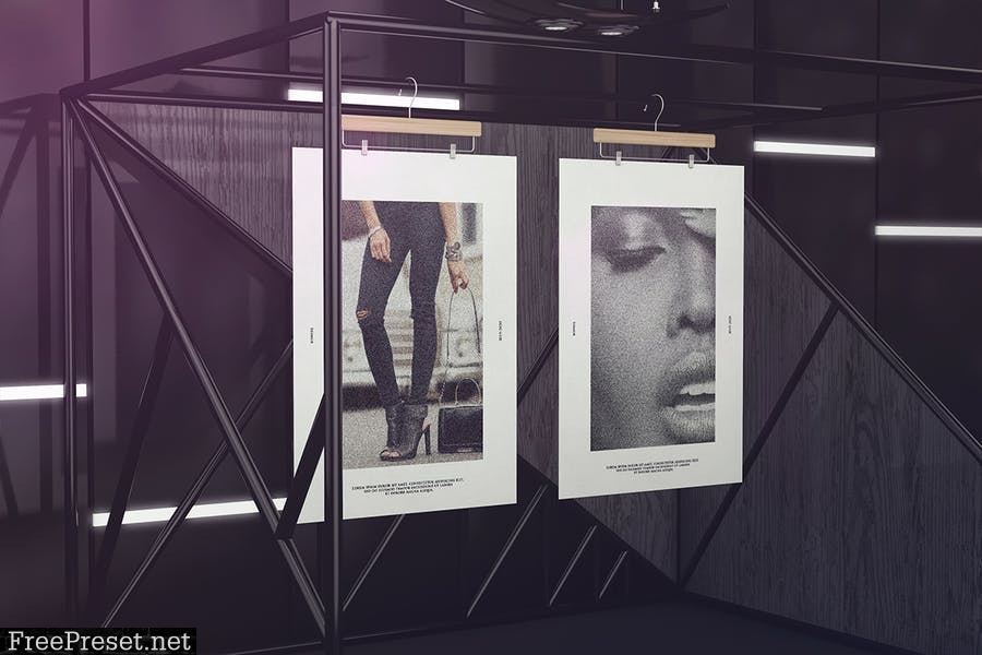 Exhibition Poster Framework Mockups