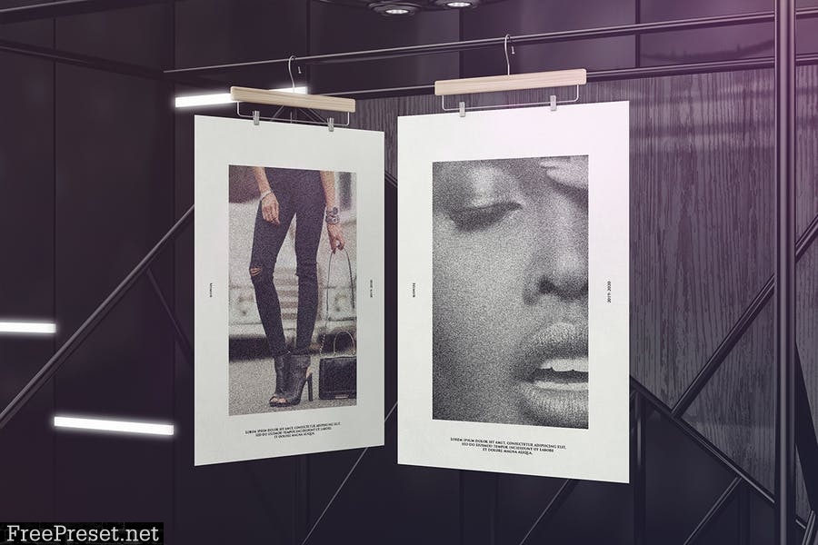 Exhibition Poster Framework Mockups